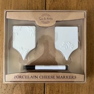 Sur La Table Porcelain Cheese Markers (Set of 4)